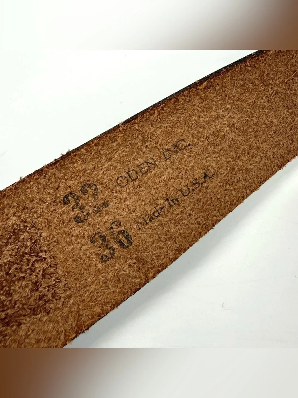 VTG Austin Nichols Wild Turkey Kentucky Bourbon Belt Brown Leather Mens 32-36